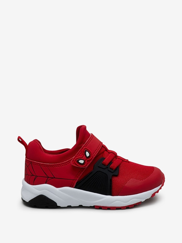 Red Spiderman Marvel Elastic Lace Trainers - Image 1 of 4