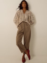 Monsoon Gigi V-Neck Paisley Print Jersey Shirt - Εικόνα 3 από 4