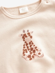 Tan Brown Giraffe Baby Sweatshirt And Leggings 2 Piece Set (0mths-2yrs) - Image 7 of 7