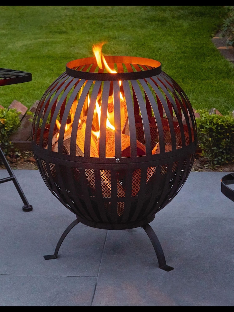 Premier Decorations Ltd Black Garden Metal Ball Fire Pit - Image 3 of 3 Premier Decorations Ltd Black Garden Metal Ball Fire Pit - Image 3 of 3