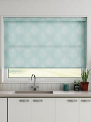 Jade Blue Rowen Made To Measure Roller Blind - Image 1 of 5