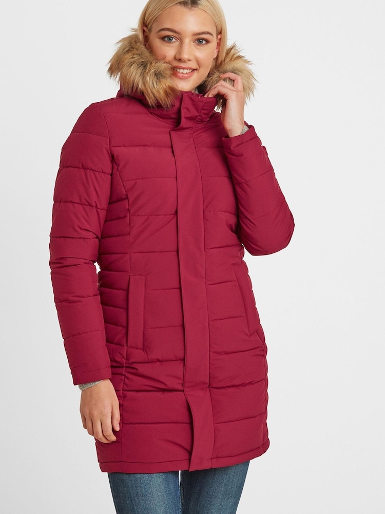 Tog 24 Red Firbeck Long Insulated Jacket - Image 3 of 7