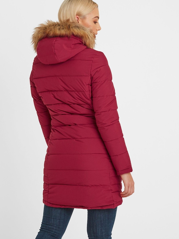Tog 24 Red Firbeck Long Insulated Jacket - Image 4 of 7