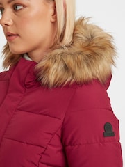 Tog 24 Red Firbeck Long Insulated Jacket - Image 6 of 7