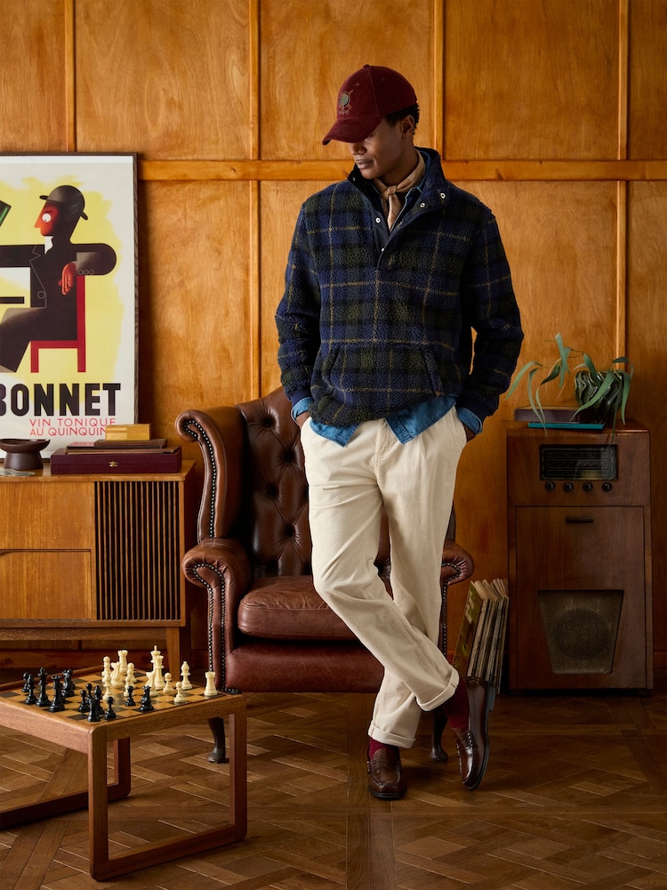 Joules Chadwick Burgundy Corduroy Cap - Image 2 of 12