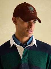 Joules Chadwick Burgundy Corduroy Cap - Image 3 of 12