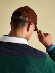 Joules Chadwick Burgundy Corduroy Cap - Image 4 of 12