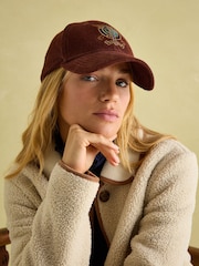 Joules Chadwick Burgundy Corduroy Cap - Image 8 of 12