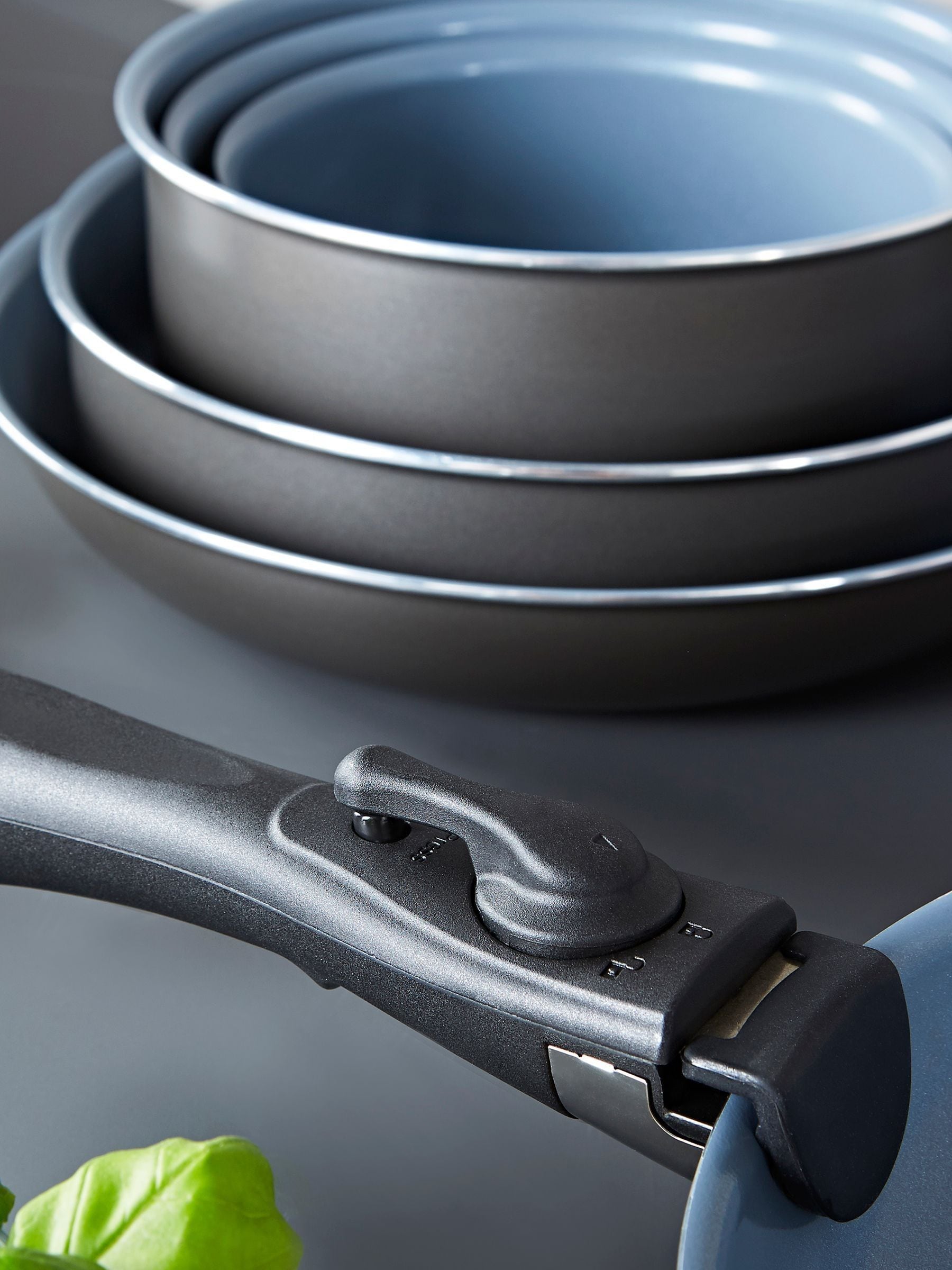 Buy Tower Grey 13 Piece Frying Pan and Saucepan Set from the Next