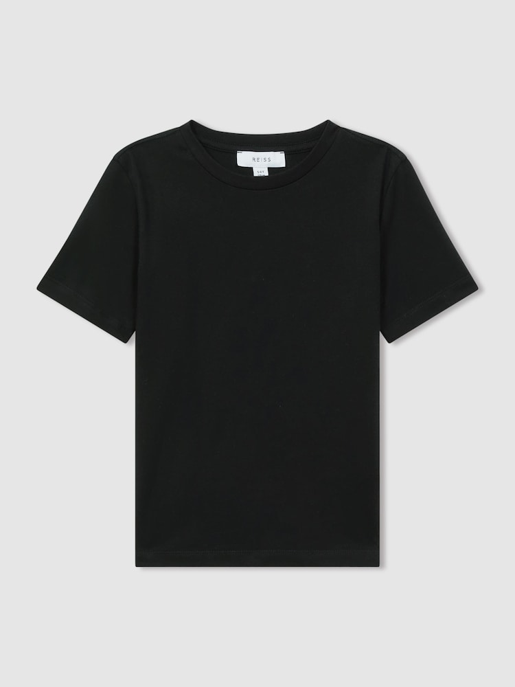 Reiss Black Bless 9-13 yrs Crew Neck T-Shirt - Image 2 of 4