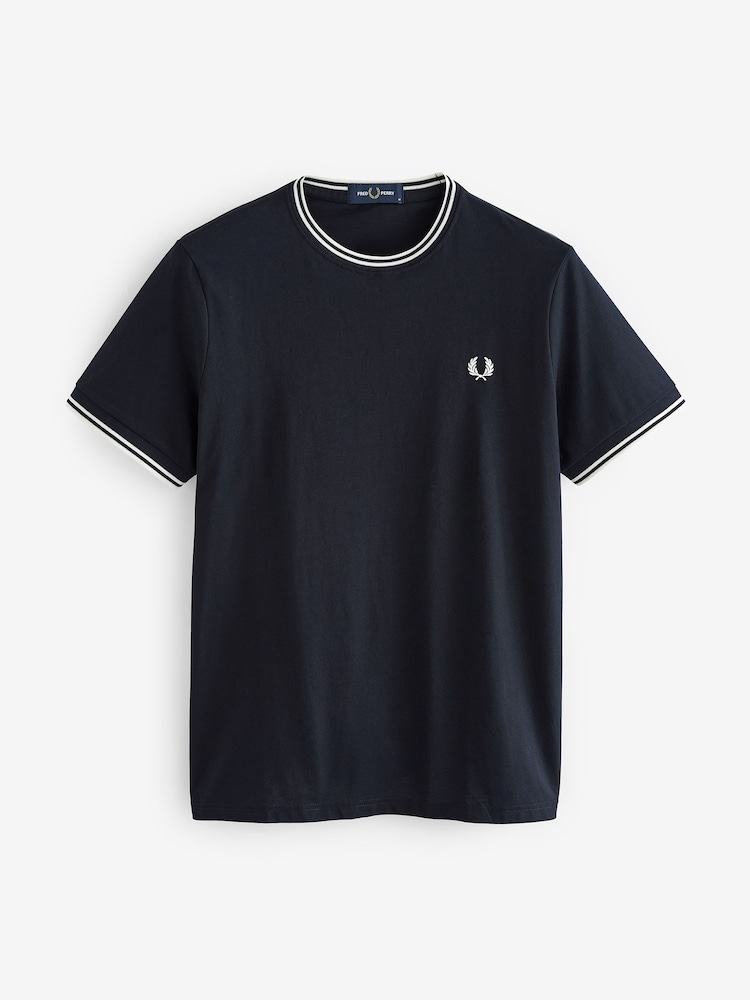 Fred Perry Twin Tipped Logo T-Shirt - Image 5 of 8