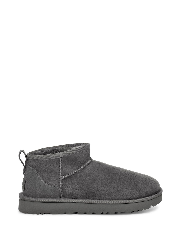 UGG Grey Ultra Mini Classic Boots - Image 1 of 4