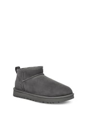 UGG Grey Ultra Mini Classic Boots - Image 2 of 4