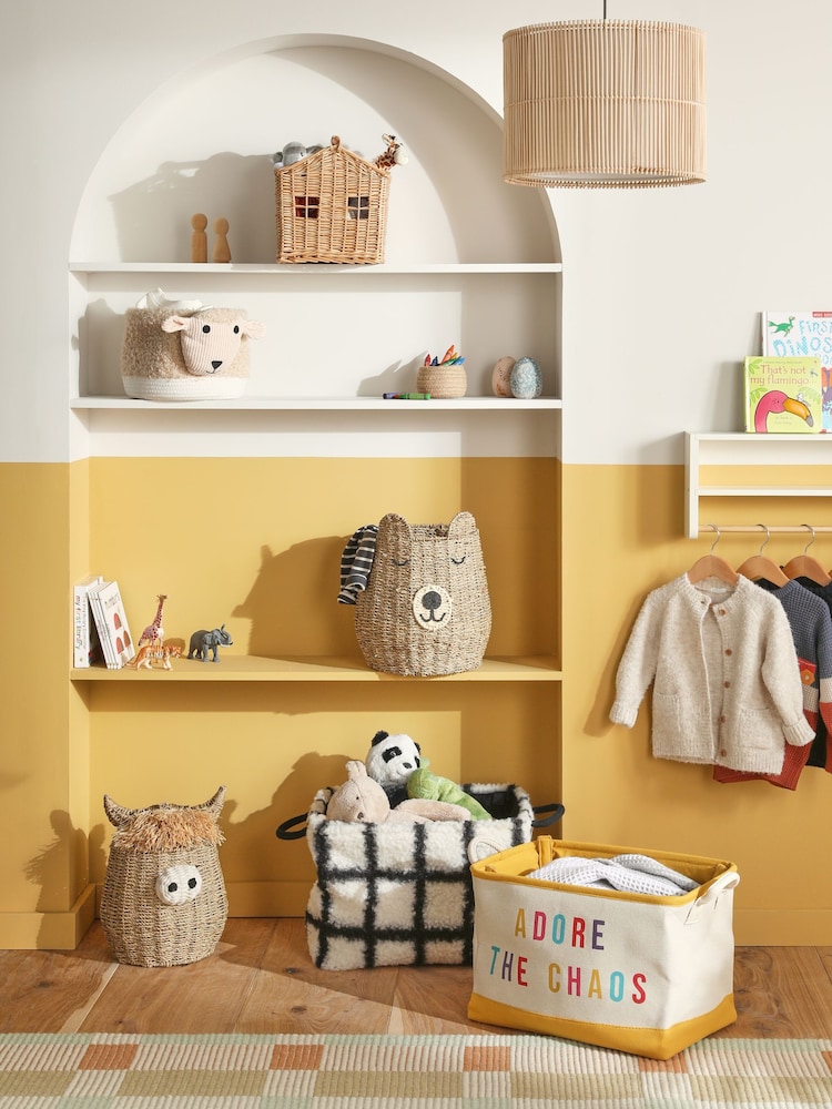 Natural Woven Bear Storage Basket - Image 2 of 4 Natural Woven Bear Storage Basket - Image 2 of 4