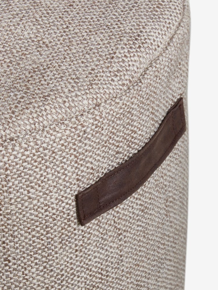Mid Natural Pouffe With Handles - Image 5 of 5