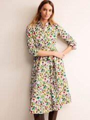 Boden Green Amy Cotton Midi Shirt Dress - Image 4 of 5