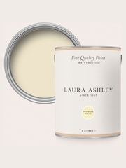 Laura Ashley Primose Yellow White Matt Emulsion 5LT Paint - Image 3 of 4