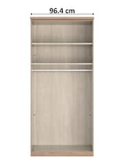 Wiemann Natural Torquay Wood Semi Fitted Double Wardrobe - Image 4 of 4