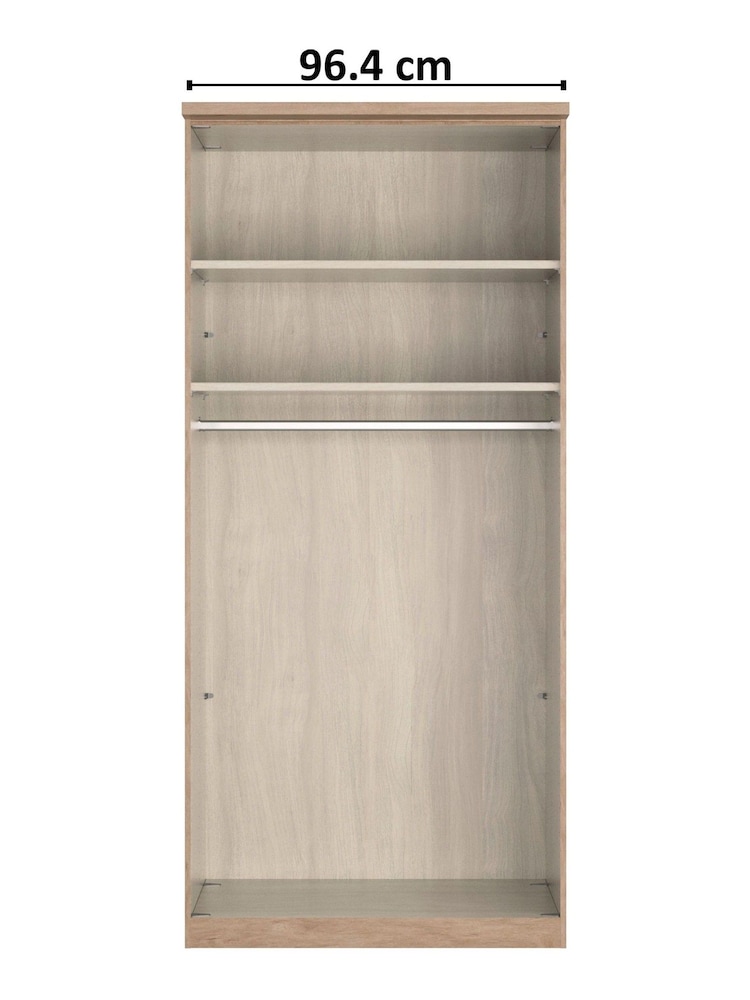 Wiemann Natural Torquay Wood Semi Fitted Double Wardrobe - Image 4 of 4