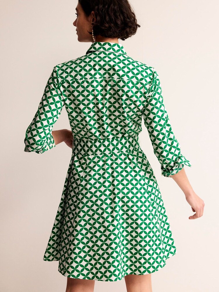 Boden Green Amy Cotton Short Shirt Dress - Image 2 of 5
