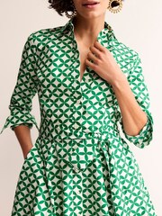 Boden Green Amy Cotton Short Shirt Dress - Image 4 of 5