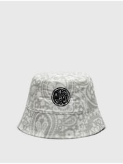 Pretty Green Grey Anchorage Paisley Bucket 100% Cotton Hat - Image 1 of 3