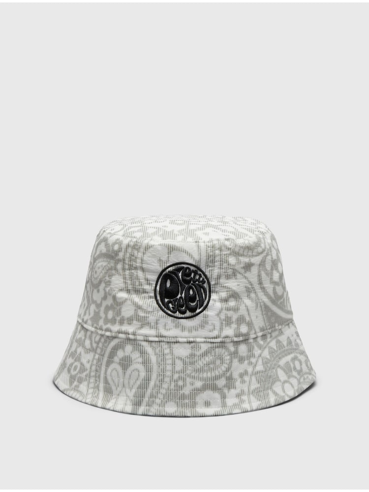 Pretty Green Grey Anchorage Paisley Bucket 100% Cotton Hat - Image 1 of 3