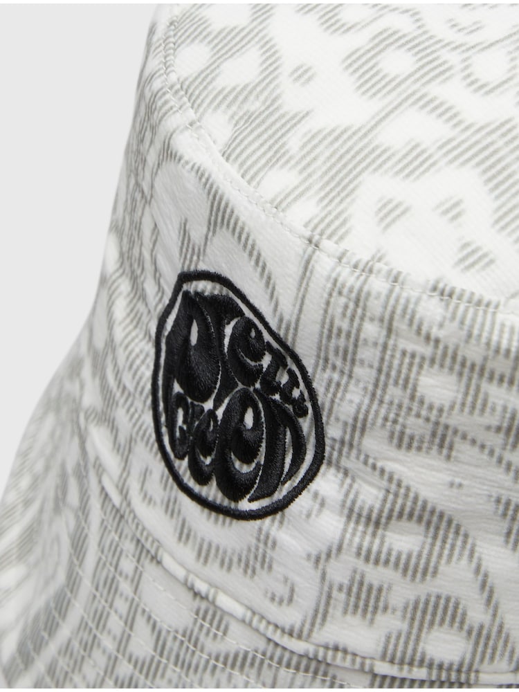 Pretty Green Grey Anchorage Paisley Bucket 100% Cotton Hat - Image 2 of 3