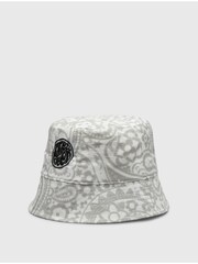 Pretty Green Grey Anchorage Paisley Bucket 100% Cotton Hat - Image 3 of 3