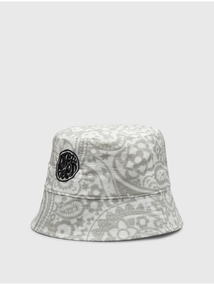 Pretty Green Grey Anchorage Paisley Bucket 100% Cotton Hat - Image 3 of 3