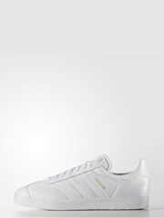 adidas Originals White Gazelle Trainers - Image 1 of 8