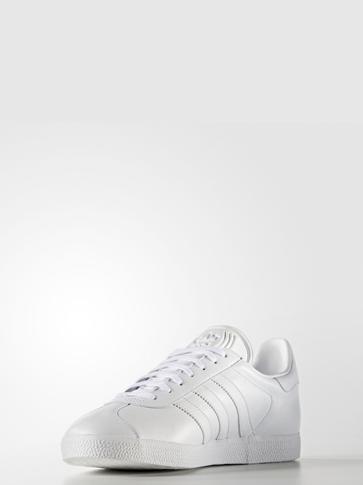 adidas Originals White Gazelle Trainers - Image 2 of 8