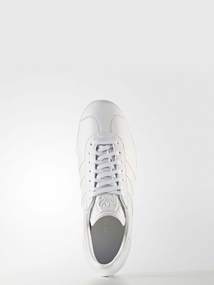 adidas Originals White Gazelle Trainers - Image 5 of 6
