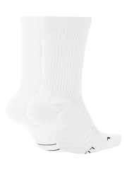 Nike White/Black Multiplier Crew Socks 2 Pack - Image 4 of 5