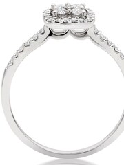 Beaverbrooks 9ct Diamond Cluster Ring - Image 3 of 5