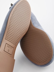 Blue Forever Comfort® Round Toe Leather Ballerina Shoes - Image 9 of 9