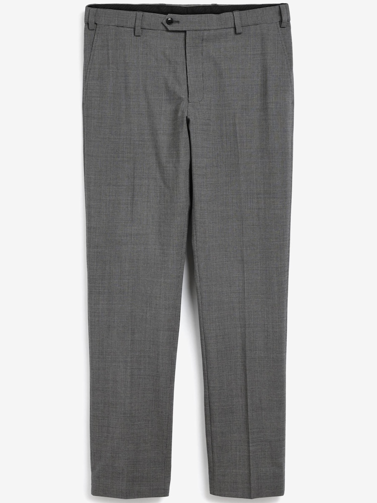 Grey Slim Slim Fit Signature Tollegno Motionflex Stretch Wool Puppytooth Suit: Trousers - Image 2 of 4 Grey Slim Slim Fit Signature Tollegno Motionflex Stretch Wool Puppytooth Suit: Trousers - Image 2 of 4