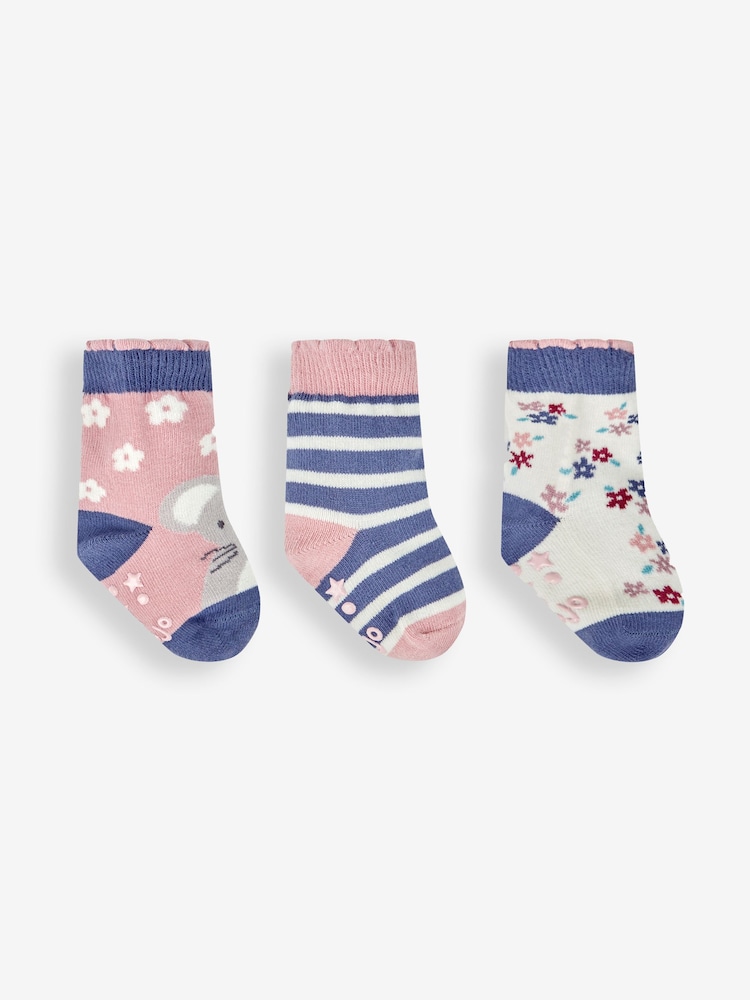 Jojo Maman Bébé Socken mit Mausmotiv im 3er-Pack - Bild 1 von 2 Jojo Maman Bébé Socken mit Mausmotiv im 3er-Pack - Bild 1 von 2