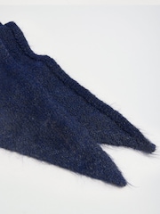 Friends Like These Navy Oversized Brushed Triangle Scarf - Image 6 of 6