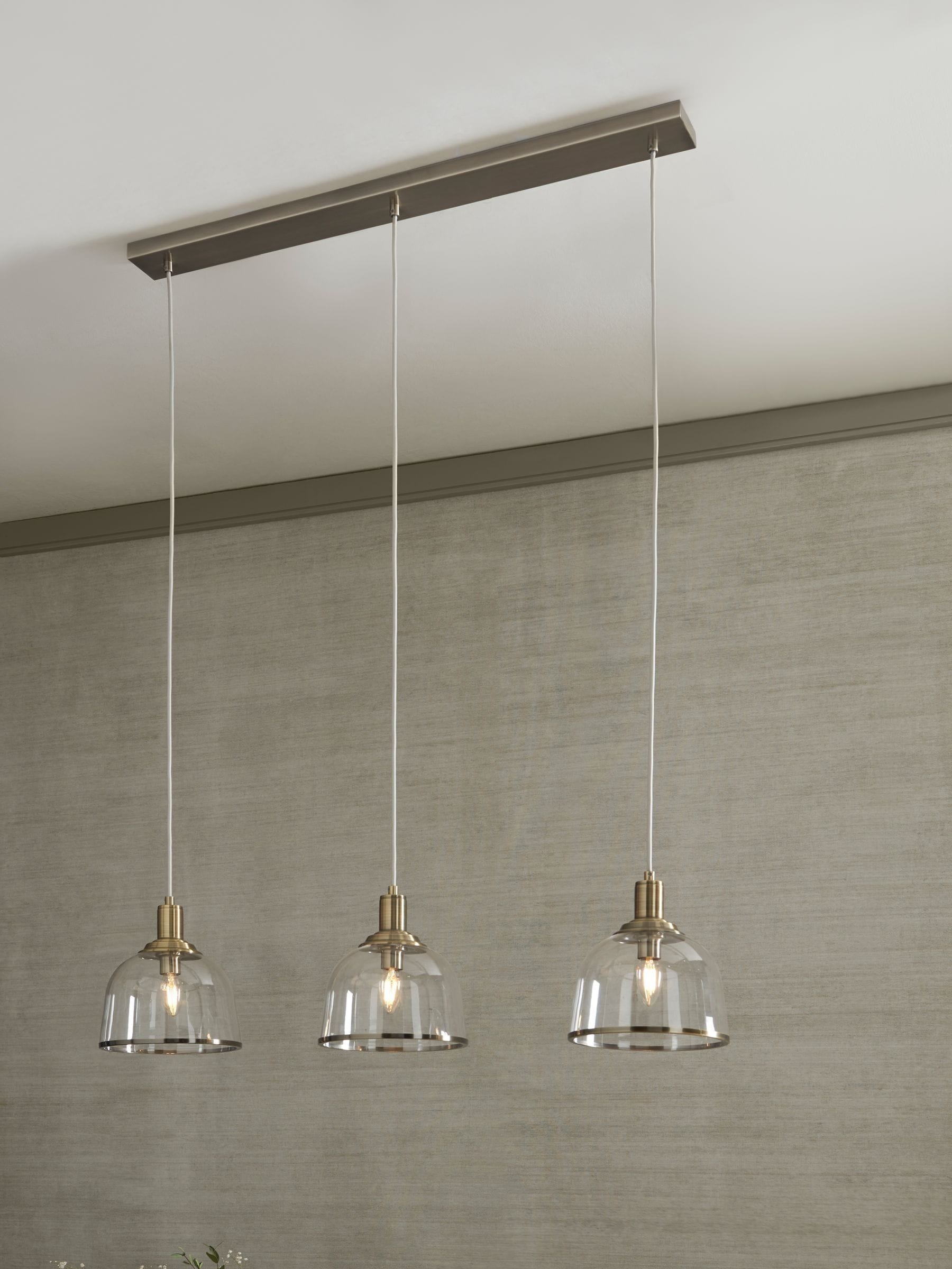 Next 3 light pendant top