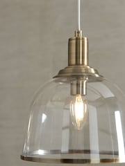 Brass Gloucester 3 Light Pendant Ceiling Light - Image 3 of 8