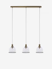 Brass Gloucester 3 Light Pendant Ceiling Light - Image 7 of 8