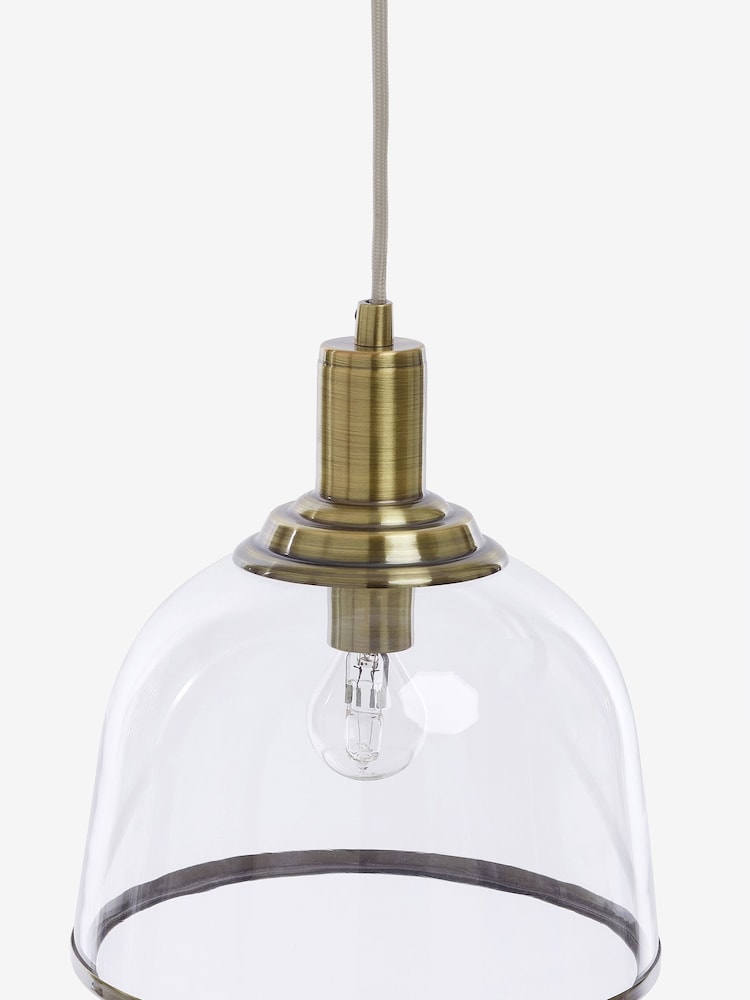 Brass Gloucester 3 Light Pendant Ceiling Light - Image 8 of 8