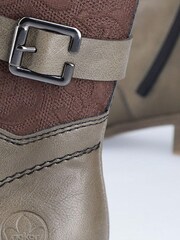 Rieker Womens Green Zipper Boots - Image 10 of 10