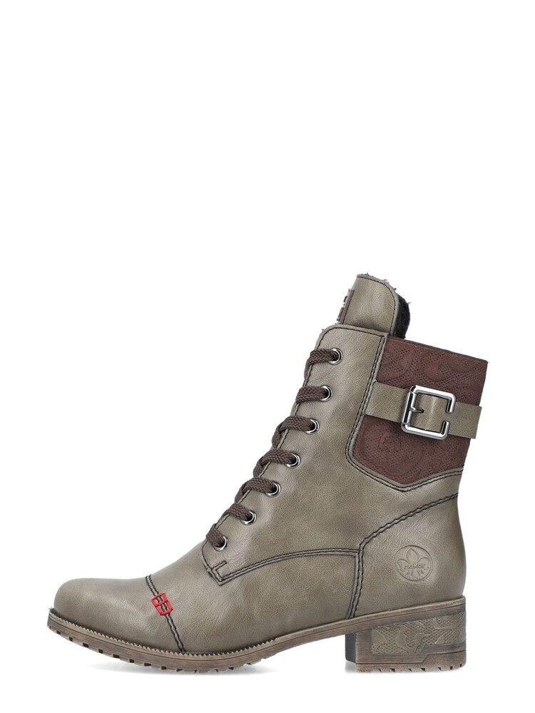 Rieker Womens Green Zipper Boots - Image 2 of 10