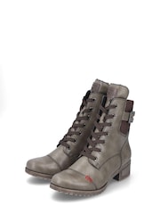 Rieker Womens Green Zipper Boots - Image 3 of 10