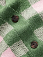 Boden Green 100% Cotton Gingham Cardigan - Image 7 of 7