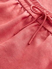Korallenpink - Weit geschnittene Hose aus 100 % Premium-Leinen - Bild 7 von 7