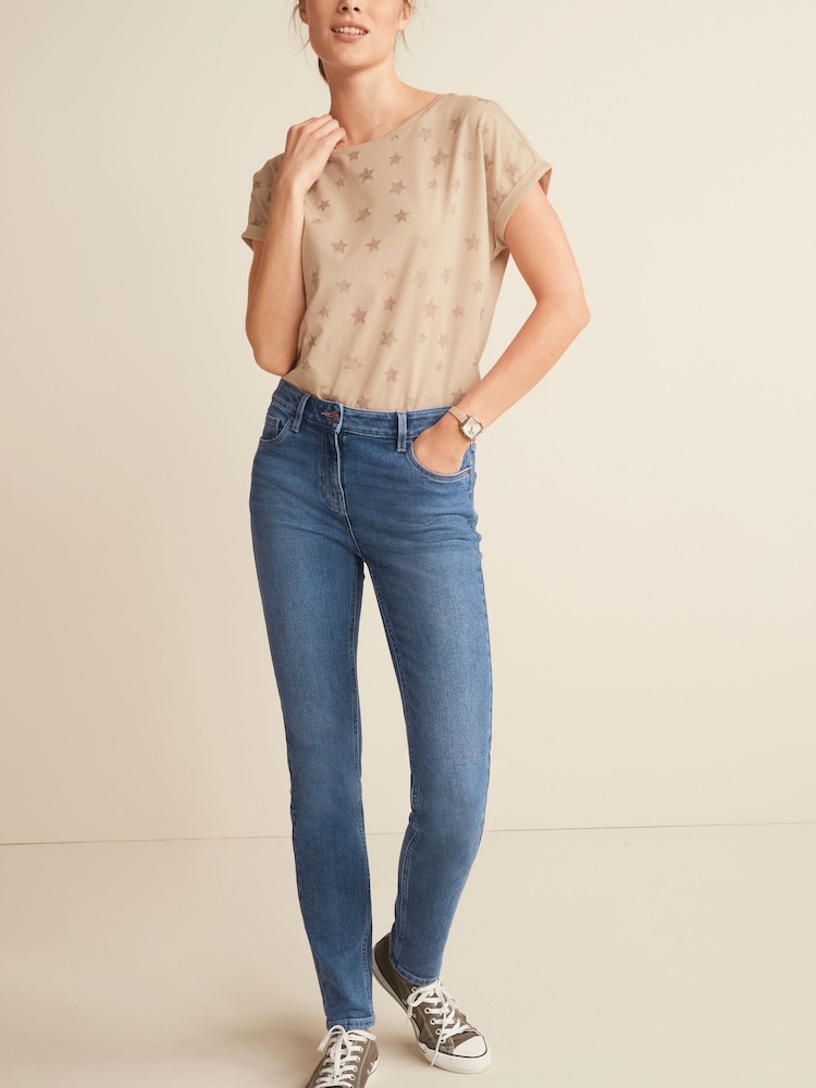 Mid Blue Denim Skinny Jeans - Image 1 of 5