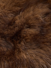 Friends Like These Chocolate Brown Cosy Faux Fur Trapper Hat - Image 5 of 6